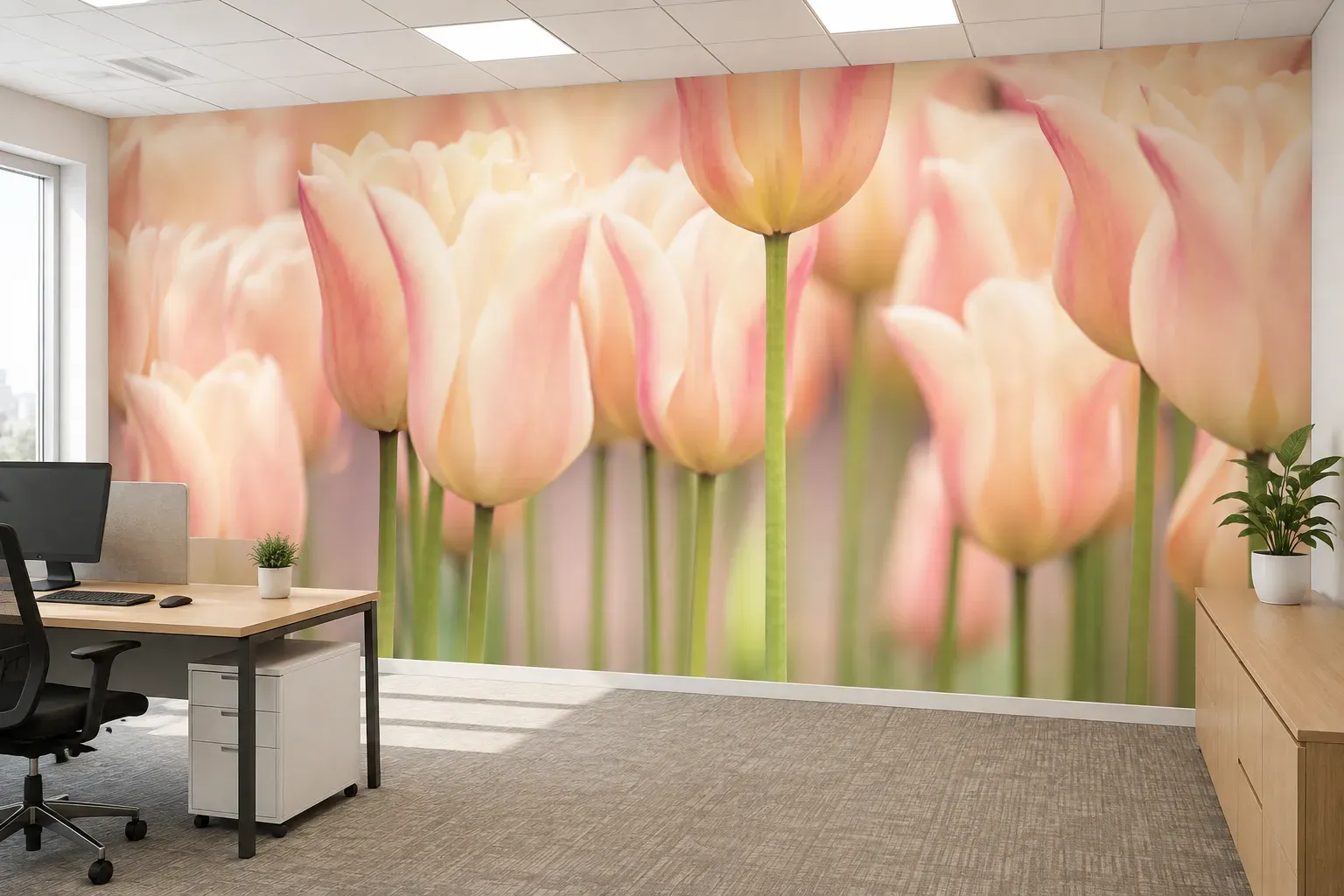Natuur decoratie vlinders kantoor