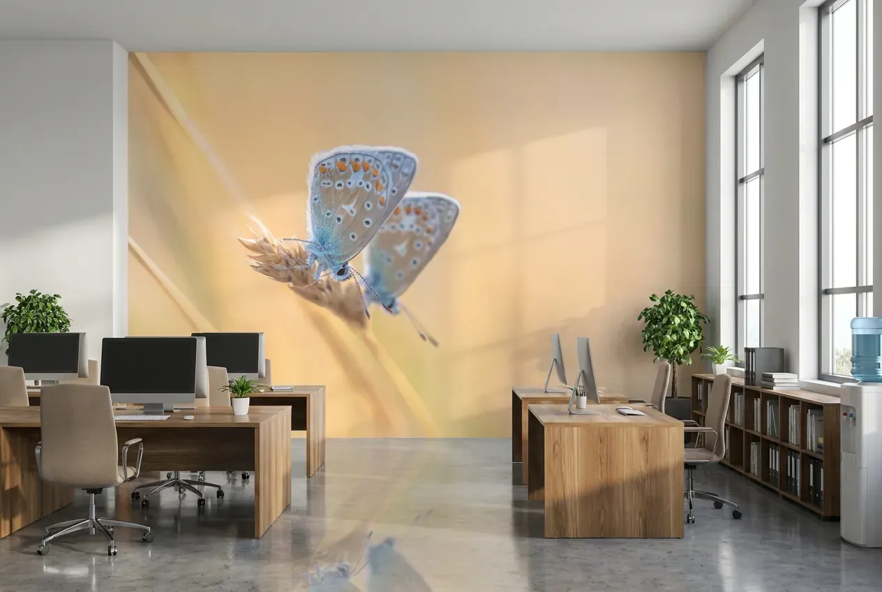 Natuur decoratie ziekenhuisgang