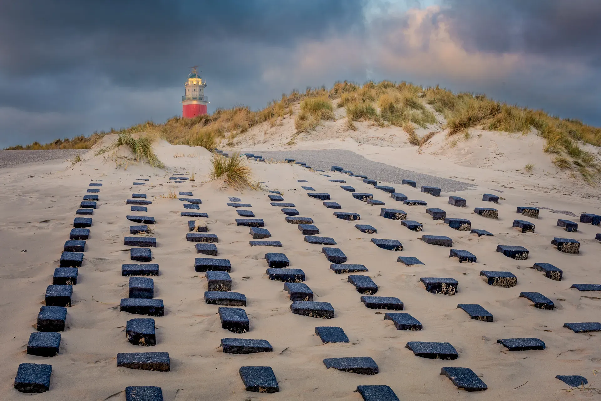 Rustgevend landschap voor wanddecoratie Texel