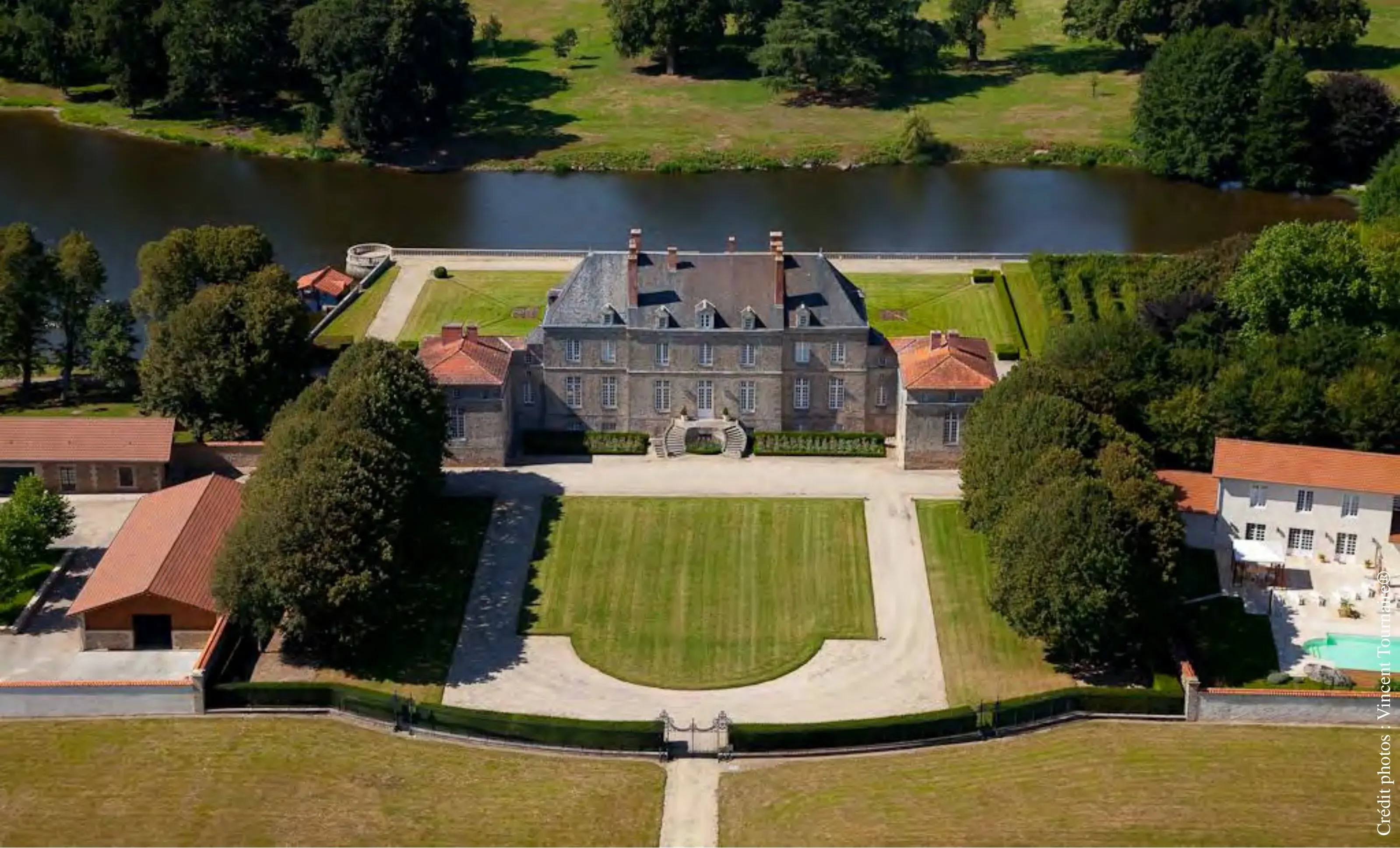 Ch&acirc;teau d'Asson Aerial View